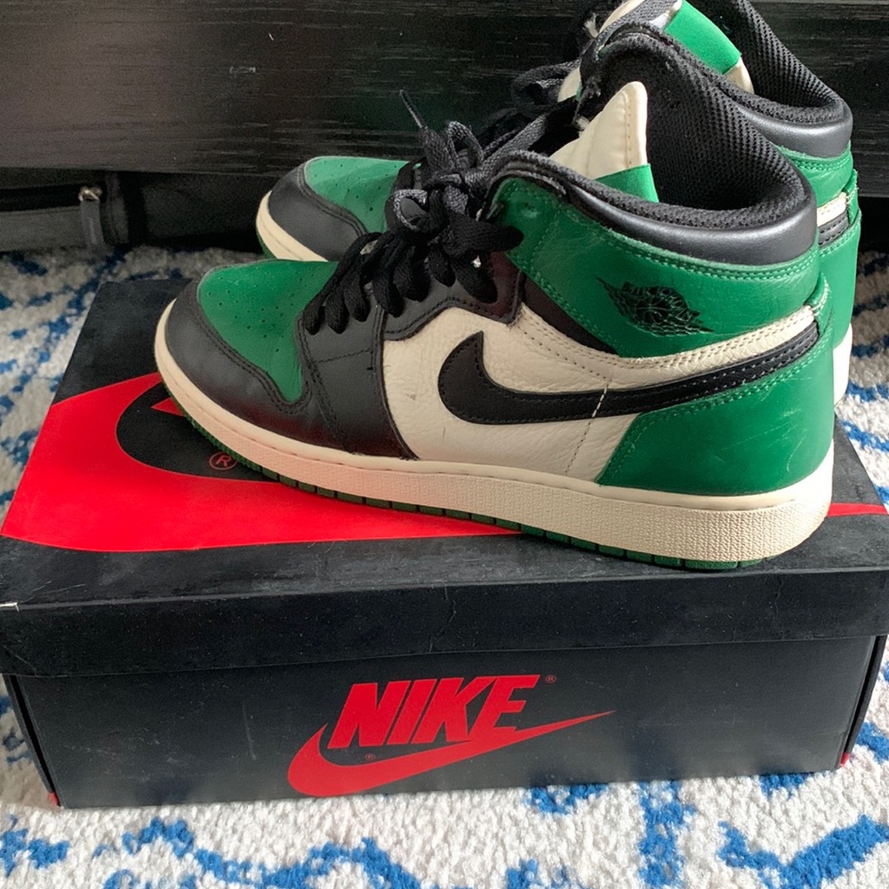 Air Jordan 1 Retro High OG GS, Pine Green/Sail-Black